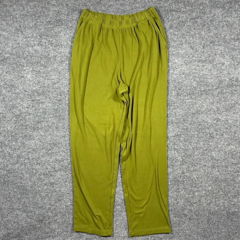 Roaman's Womens‎ Lounge Pants Size 18/20 Tall Green Elastic Waist Pull On